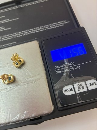 Pendientes Oro Topacios y Diamantes Naturales