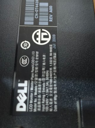 Monitor Dell E1910f 19