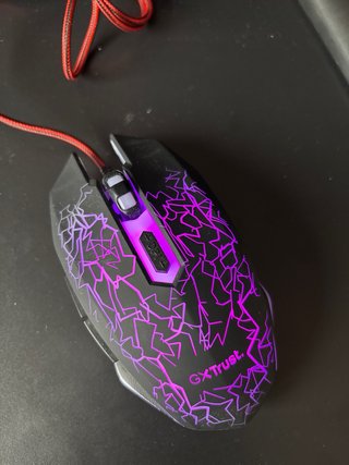Ratón GXT Negro y Rojo