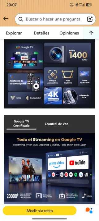 Proyector Full HD 1400 ANSI NUEVO