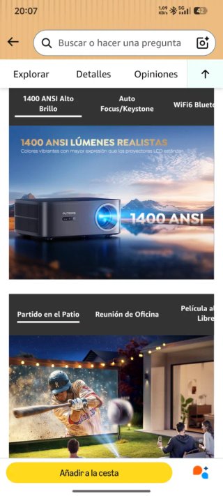 Proyector Full HD 1400 ANSI NUEVO