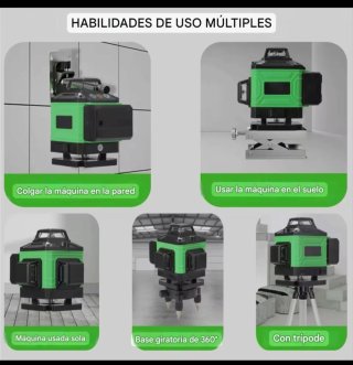 Nivel Láser 4D 16 Líneas Accesorios