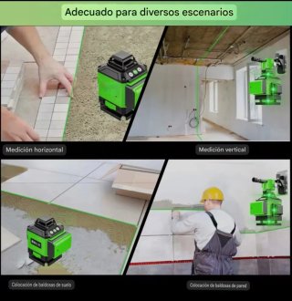Nivel Láser 4D 16 Líneas Accesorios