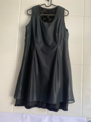 Abito Vintage Nero Anni '60 Astrakan