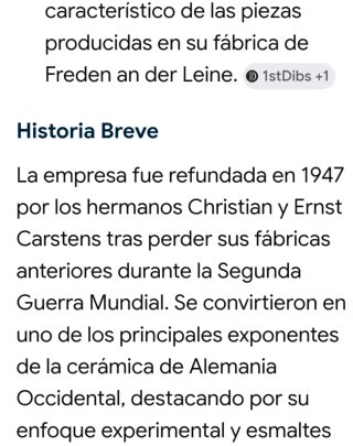 Cuenco Cerámica Fat Lava Años 70 Carstens