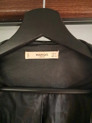 Chaqueta Biker Mango Negra Talla m