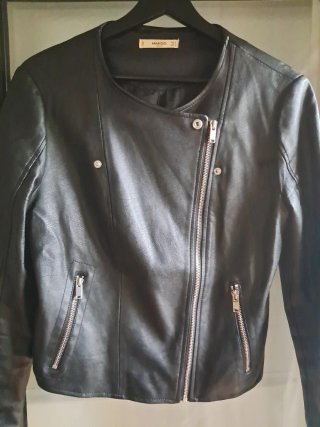 Chaqueta Biker Mango Negra Talla m