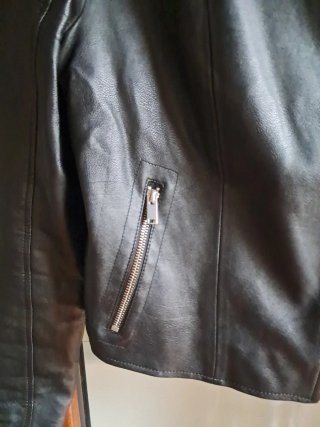 Chaqueta Biker Mango Negra Talla m