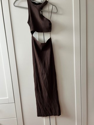 Vestido Zara marrón chocolate Talla M nuevo