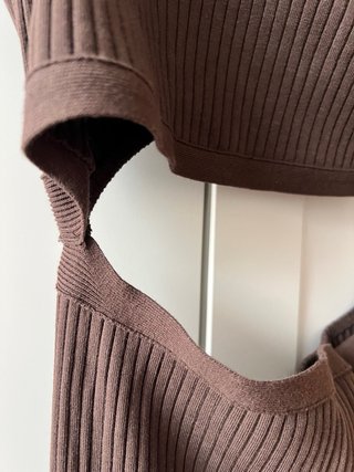 Vestido Zara marrón chocolate Talla M nuevo