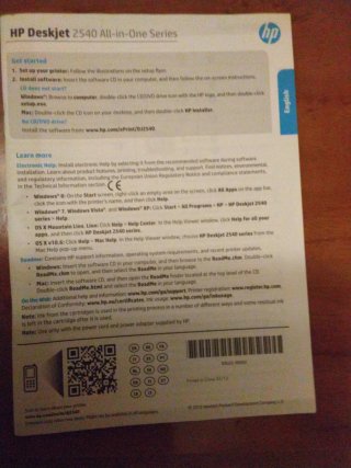 Impresora/ escáner HP Deskjet 2543. URGE MUDANZA