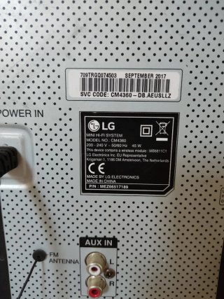 Altavoces LG XBOOM  Negros y Rojos CM4360