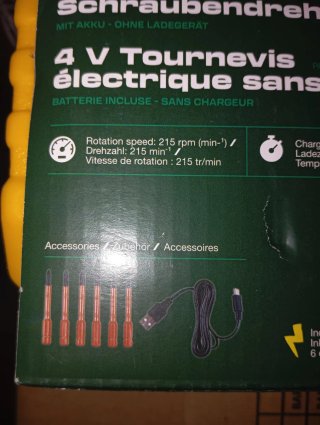 Parkside 4V Destornillador Eléctrico recargable