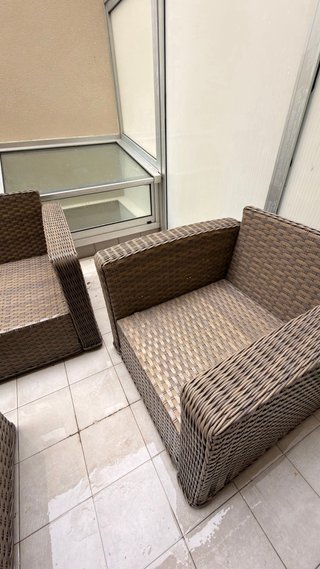 Conjunto Muebles Jardín Ratán