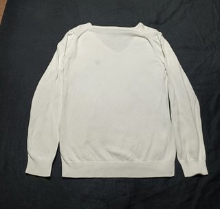 Jersey Gant Blanco Roto Cuello Pico – Talla M