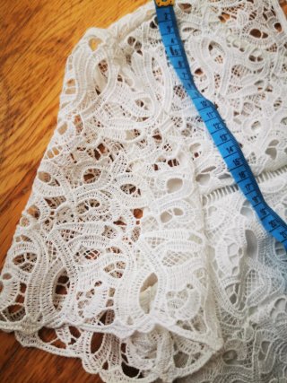 Blusa Massimo Dutti Encaje Blanca