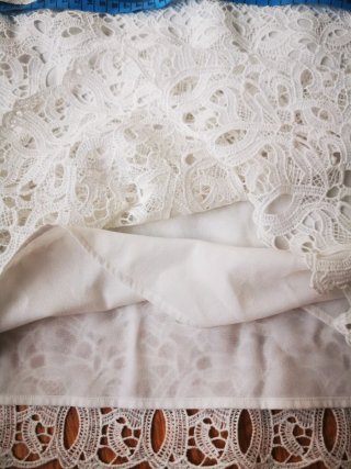 Blusa Massimo Dutti Encaje Blanca