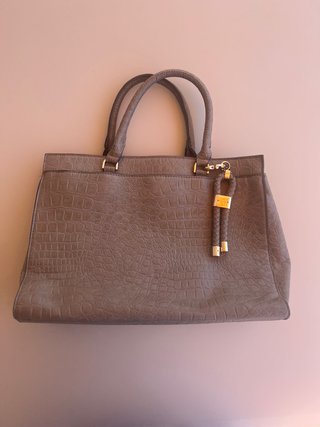 Bolso shopper efecto cocodrilo grande