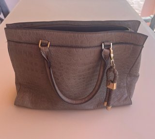 Bolso shopper efecto cocodrilo grande