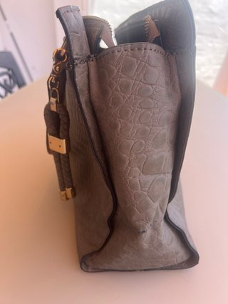 Bolso shopper efecto cocodrilo grande