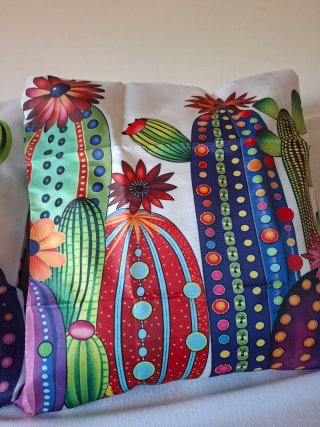 2 Fundas Cojín Cactus 45x45