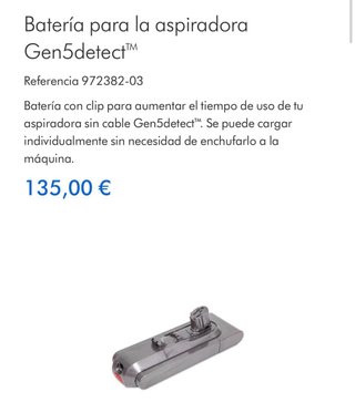 Batería Dyson Gen5 detect