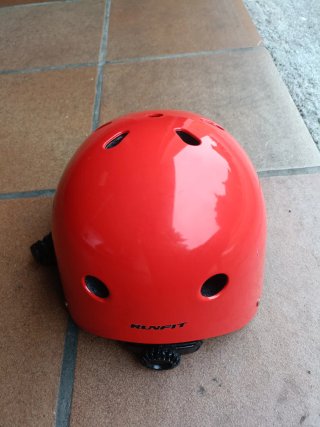 Casco Bici Skate Runfit M Niño Rojo