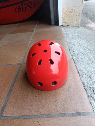 Casco Bici Skate Runfit M Niño Rojo
