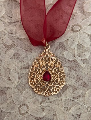 Aderezo de fallera oro y pedrería