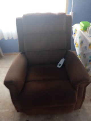 Sillón eléctrico de tela