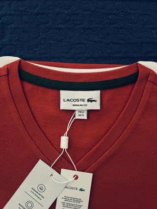 Camiseta Lacoste Talla S Naranja