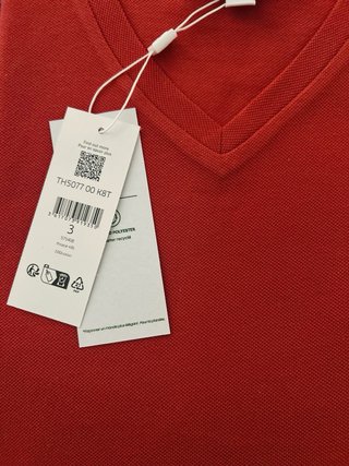 Camiseta Lacoste Talla S Naranja