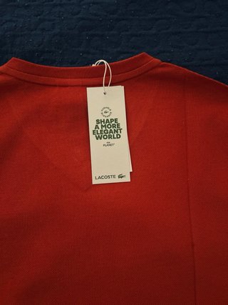 Camiseta Lacoste Talla S Naranja
