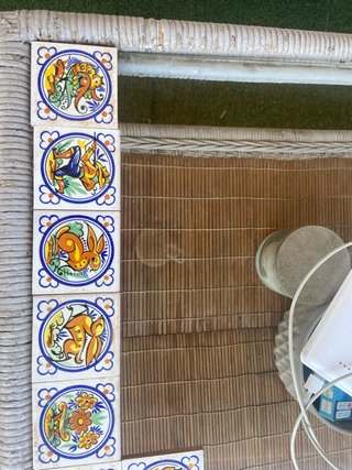 72 Azulejos de barro cocido tipo  mosaico. 7x7