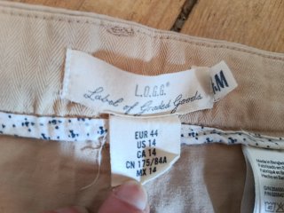Falda beige talla 44