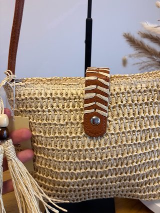Bolso Rafia Beige Queen Bags Verano