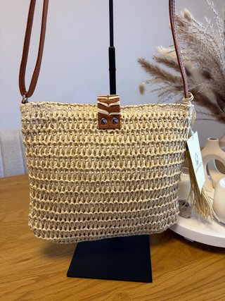Bolso Rafia Beige Queen Bags Verano
