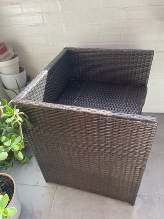 Mesa Terraza + 2 Sillones Ratán