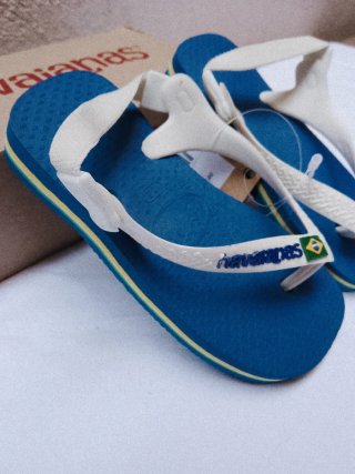 Chanclas bebé Havaianas azul T21