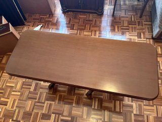 Mesa centro elevable y extensible madera