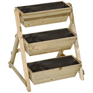 Jardinera Escalera 3 Niveles Madera