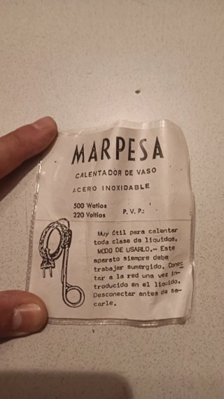 Calentador de agua Marpesa 500W