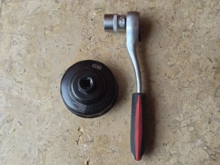 Llave filtro aceite BGS + vaso Seat León MK1