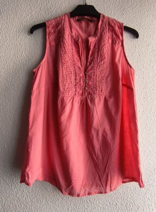 Blusa verano sin mangas rosa