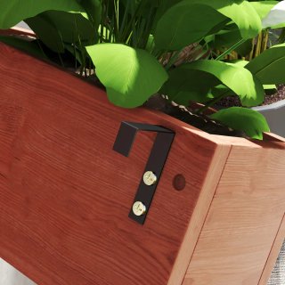 Jardinera Madera Pared con Enrejado