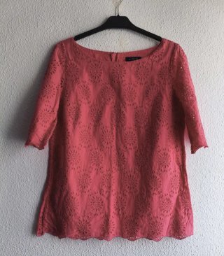Blusa manga 3/4 rosa