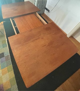 Mesa de comedor de madera extensible