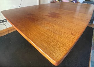 Mesa de comedor de madera extensible
