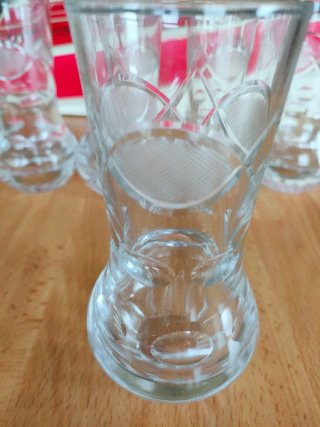 Set 6 Bicchieri Cristallo Lavorati a Mano highball