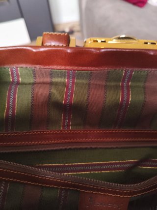 Bolso de viaje vintage Yannci piel avestruz